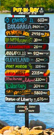 Put-in-Bay Sign Post