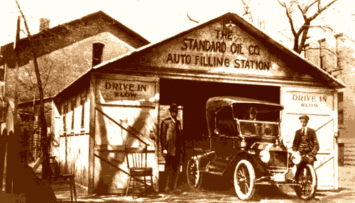 First Filling Station in America